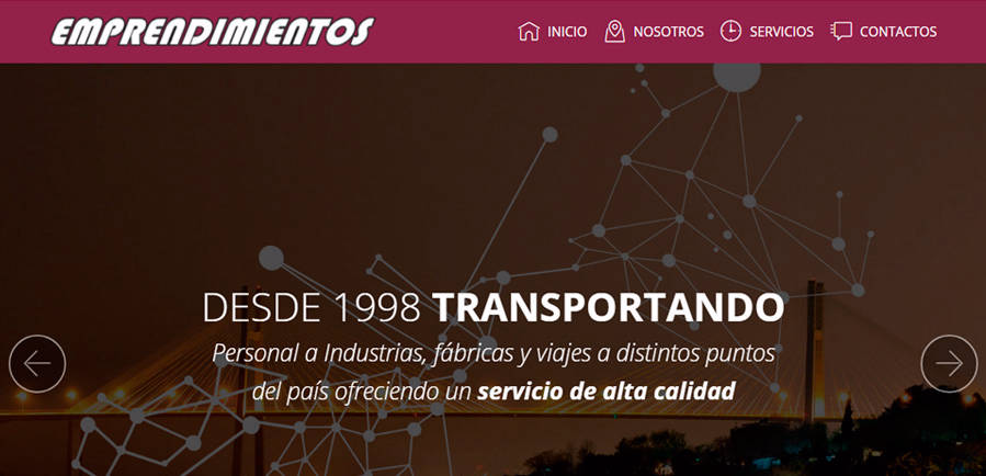 Sitio web de Cía. de Emprendimientos diseñado por Pensamos Primero
