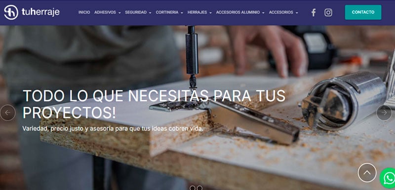 Sitio web de Tu Herraje diseñado por Pensamos Primero